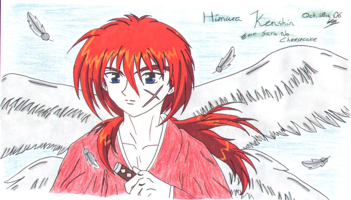 Himura Kenshin *Saru_No_Cheesecake trade* by Little_Miss_Anime