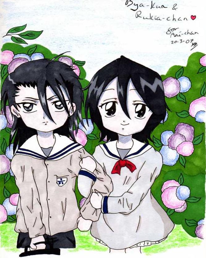 Byakuya and Rukia (childhood) ~For Saeki Annika~ by Little_Miss_Anime