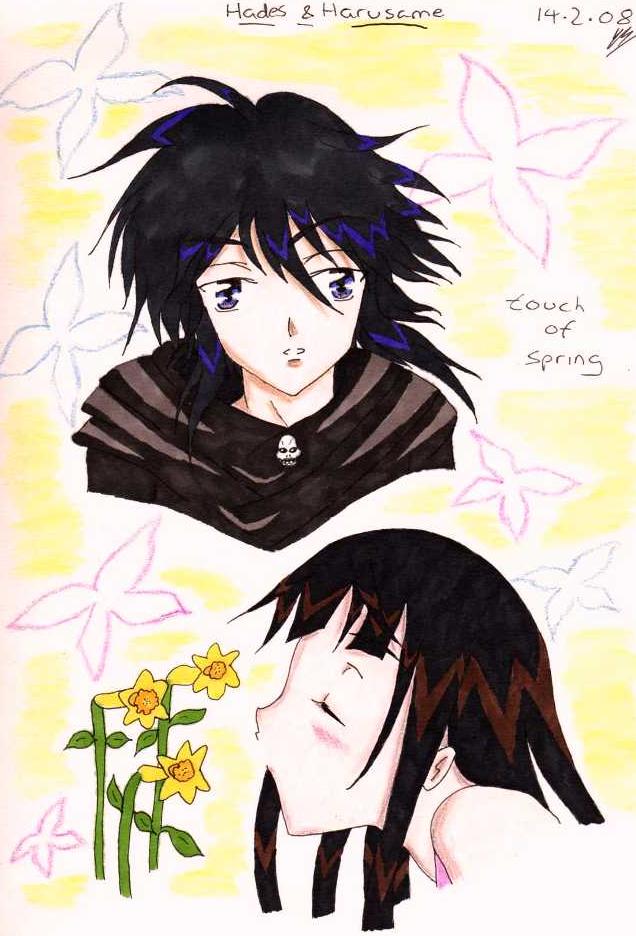 Hades and Harusame-A Touch of Spring by Little_Miss_Anime