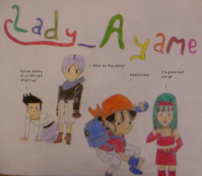 Trunks ,Goten ,Bulla ,and Pan (for Lady_Ayame316) by Living_Dead_Girl
