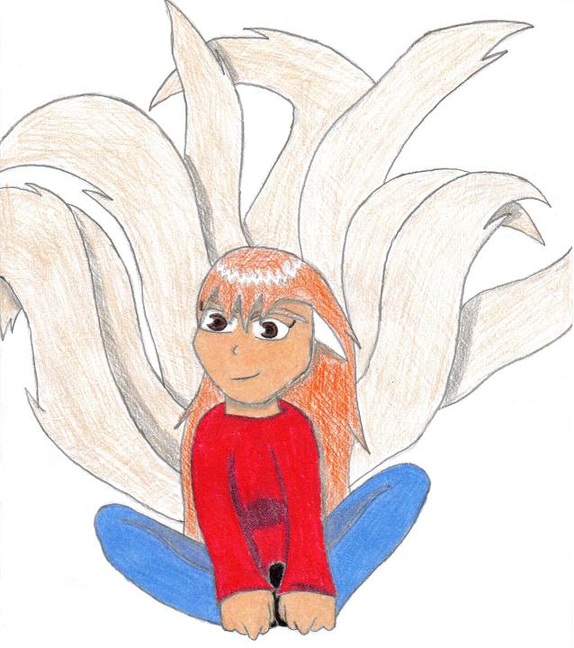 Ninetails Girl (for ButtNugget's contest) by Living_Dead_Girl
