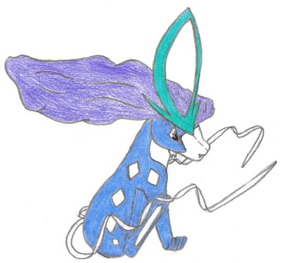 Chibi Plushu Suicune for Ray* by Living_Dead_Girl