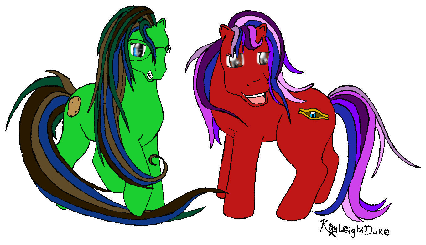 Me and Bethany as MLP's by Living_Dead_Girl