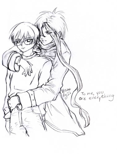 To me, you are everything (Sketch) by Lizabeezer