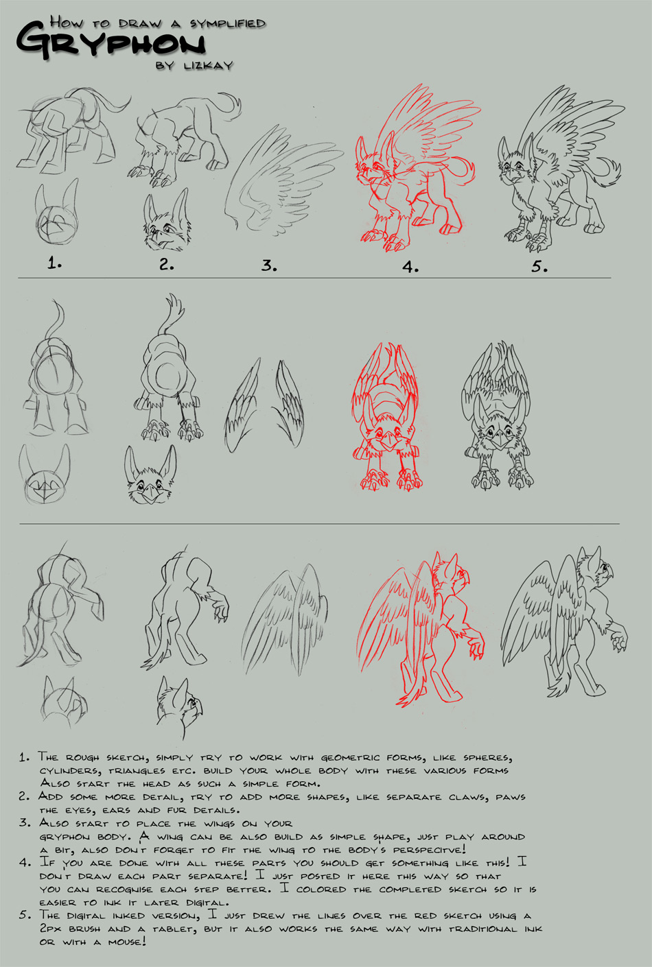 Simplified Gryphon Tutorial by Lizkay