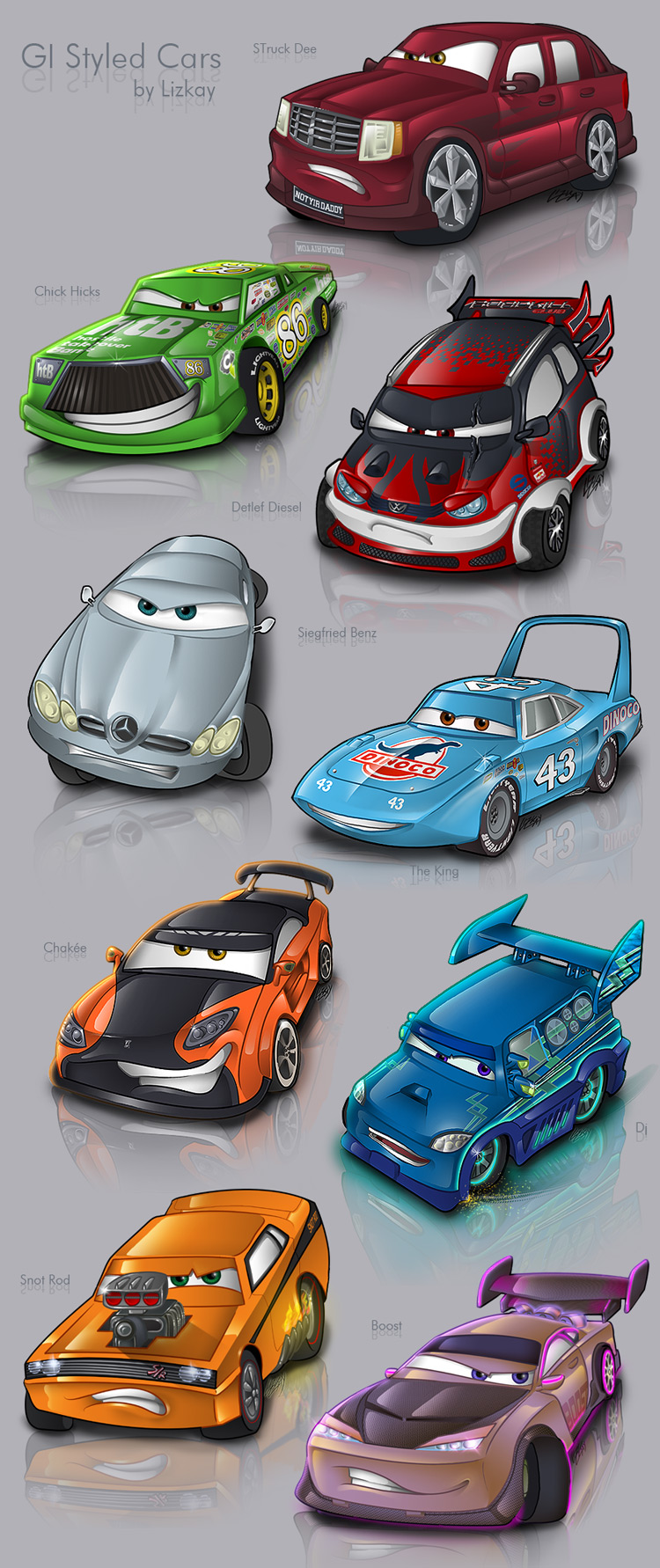 GI Styled Cars set by Lizkay
