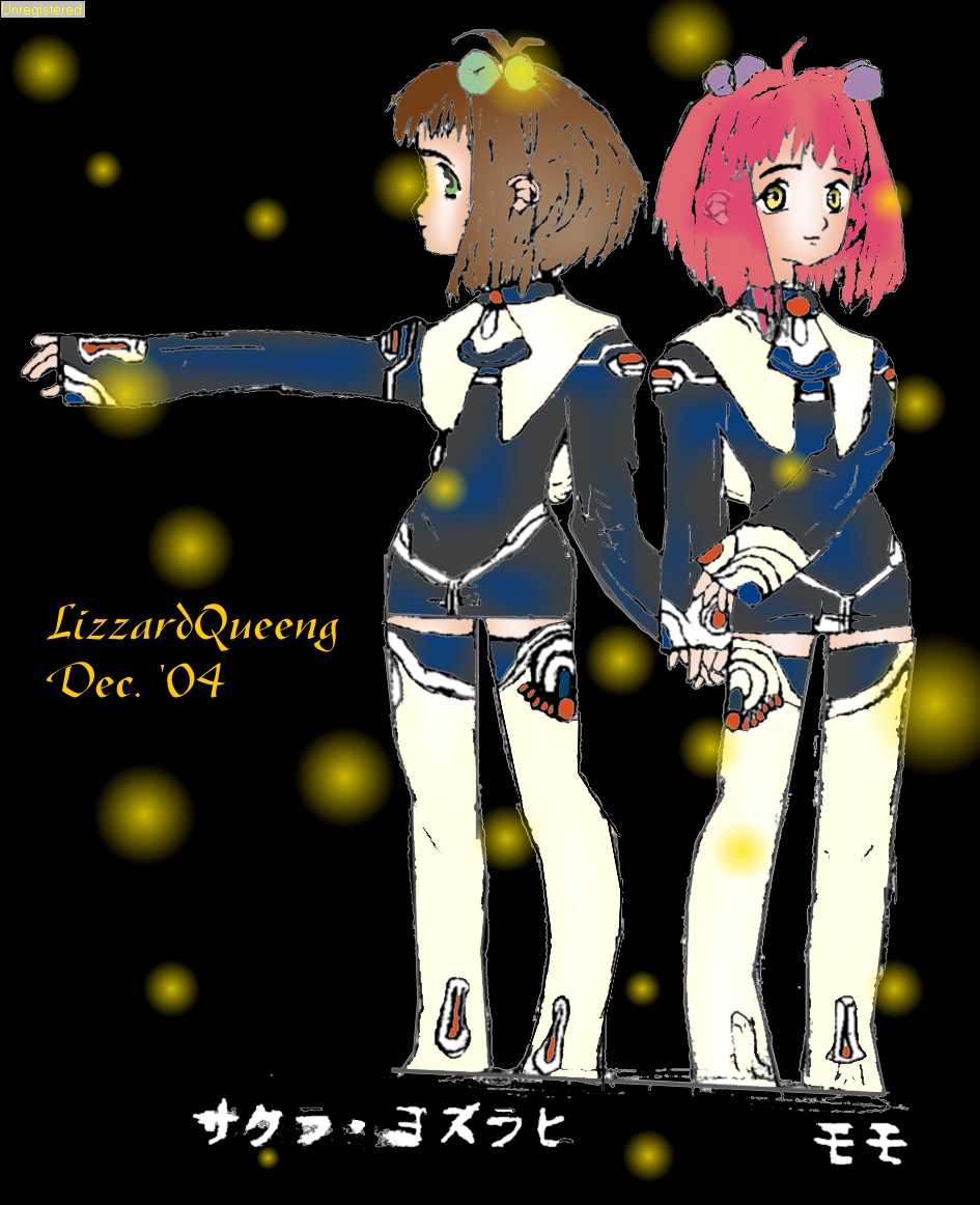 Sisters *M.O.M.O. and Sakura Mizrahi* by LizzardQueeng