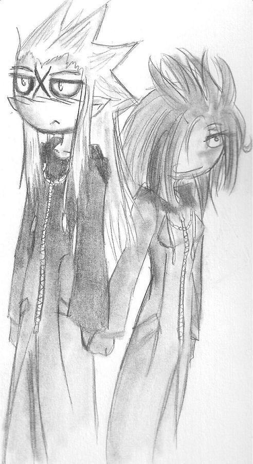 Saix and Raffa by Lonely_Girl