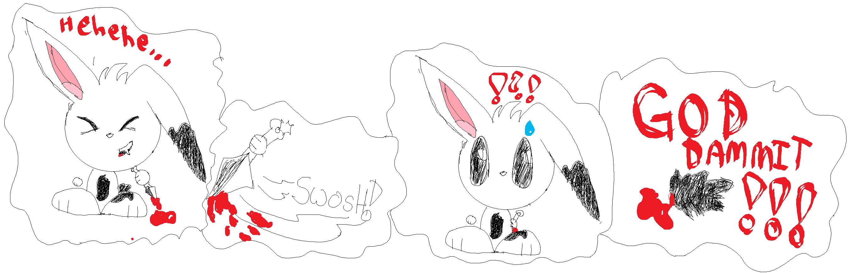 Benji the Vamp- Bunny in......  GOD****IT!!!!! by Loner_Life_ForEver