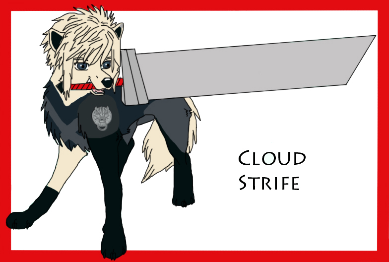 Cloud Strife Wolf Ref by Lonewolfshadowuchiha