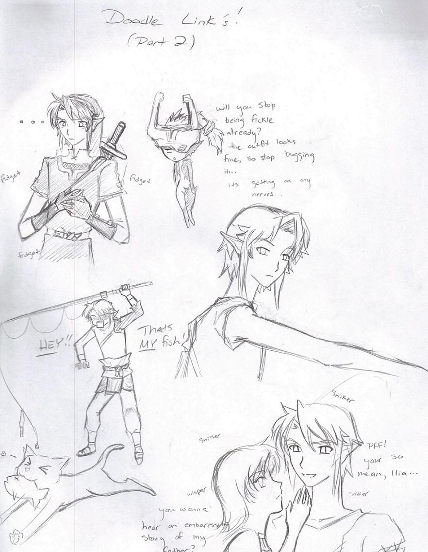 Link Doodles (Part 2) by LordessAnnara14