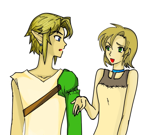 Link and Ilia ^^ by LordessAnnara14