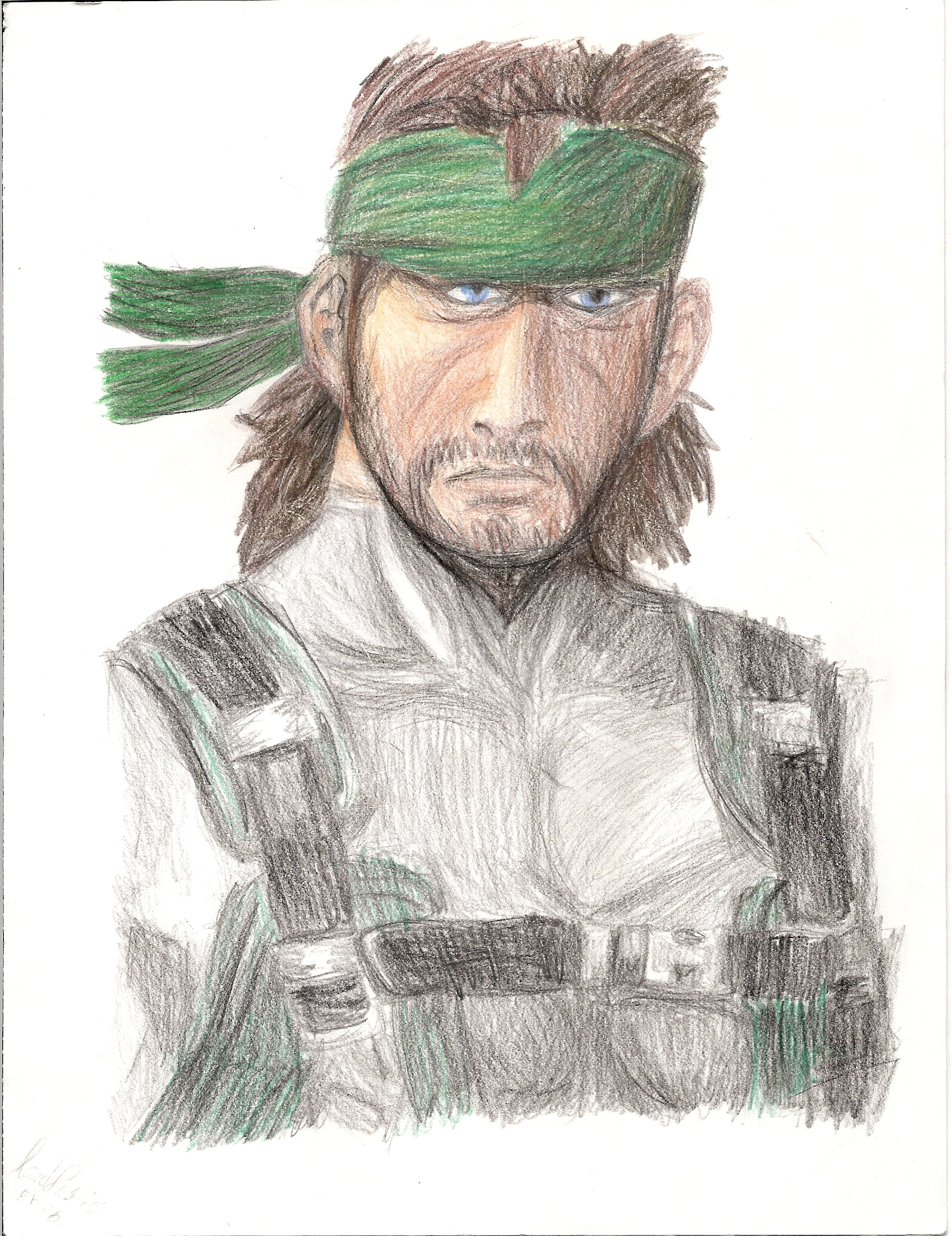 Solid Snake by LordofPastries