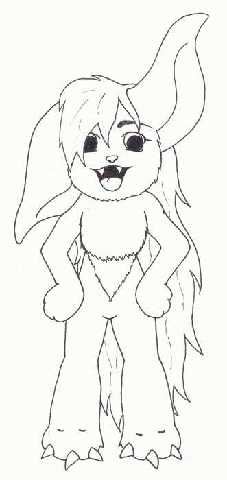 Bunny Girl Thingy... (uncolored) by Lorella