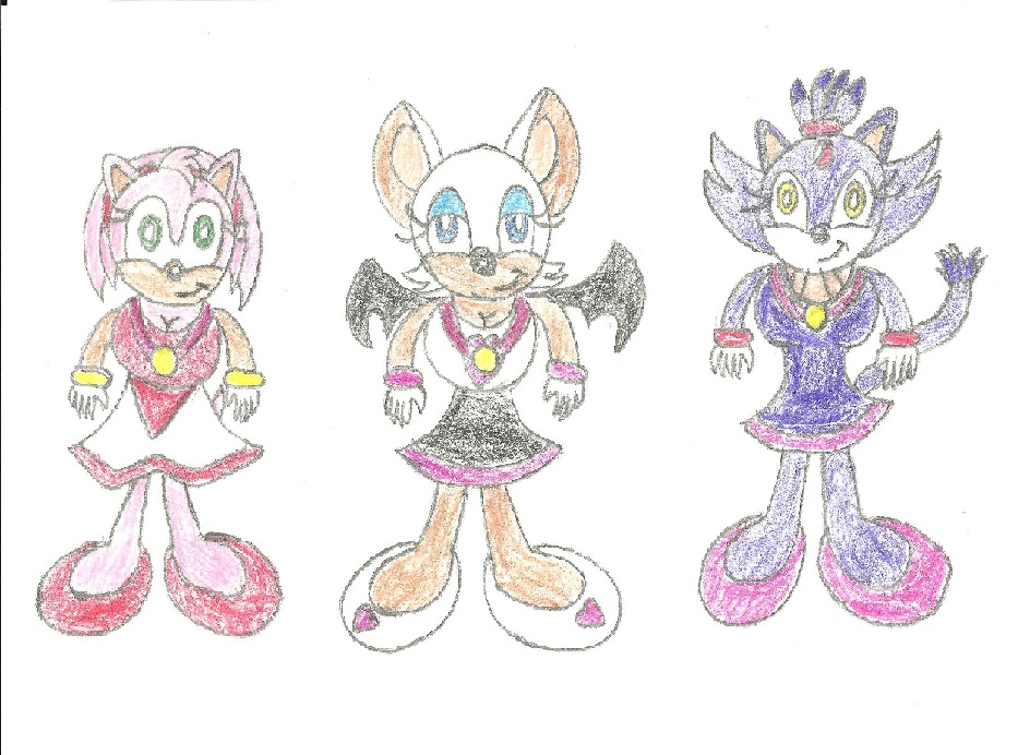 Sonic Girls' Gold Medals by LouisEugenioJR
