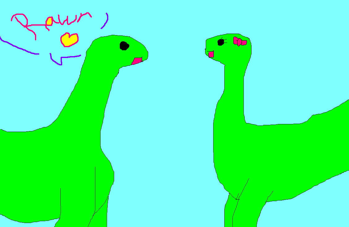 Rawr is Dinosaur for ILY by LoveWrathChan