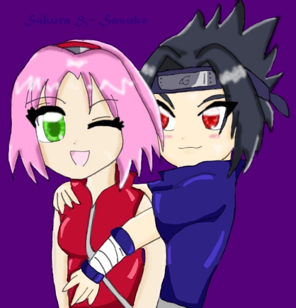 Sakura And Sasuke by Loversoftheworld855