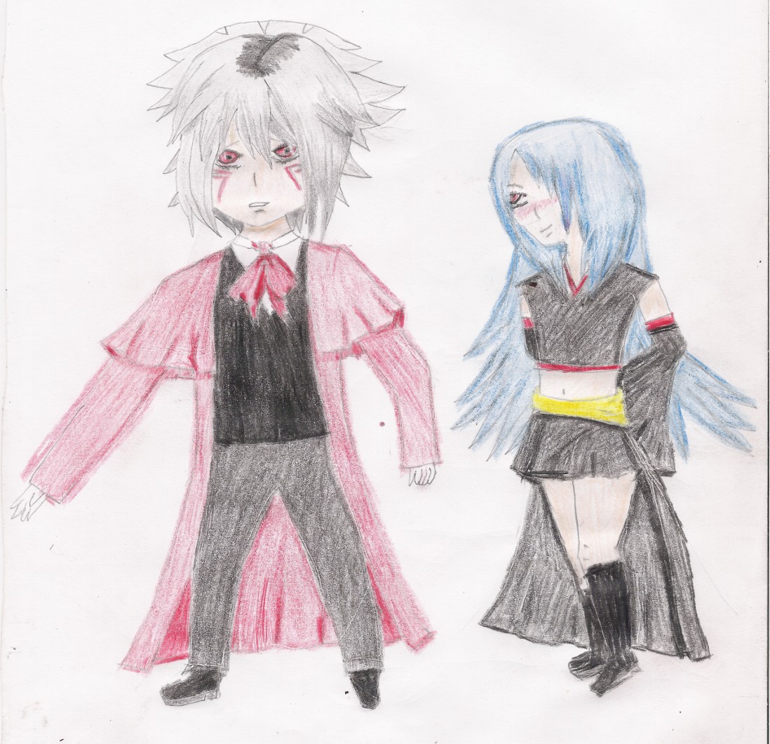 Haseo and Endrance in their Halloween Costumes by LowellTheLonelyLittleWolf