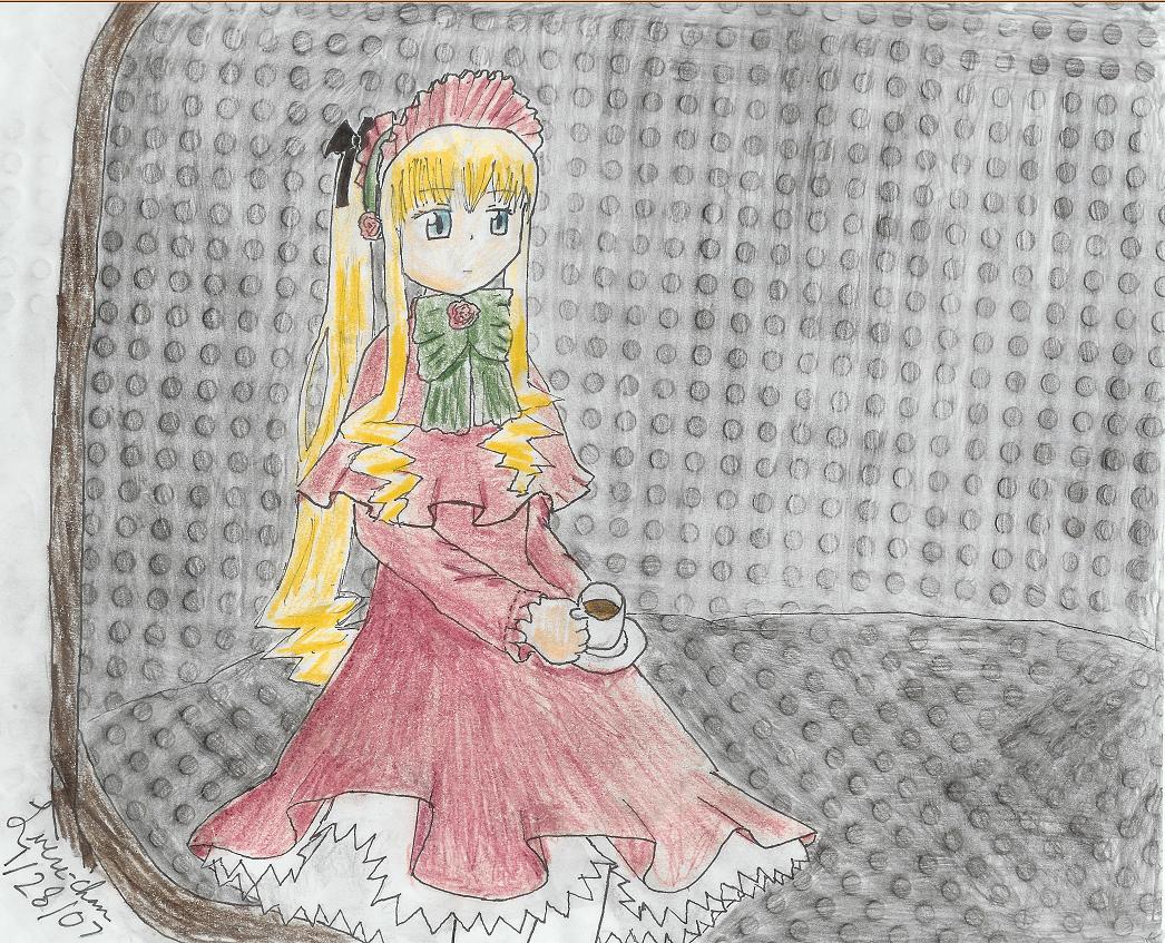 Shinku on a Couch by LucreChan