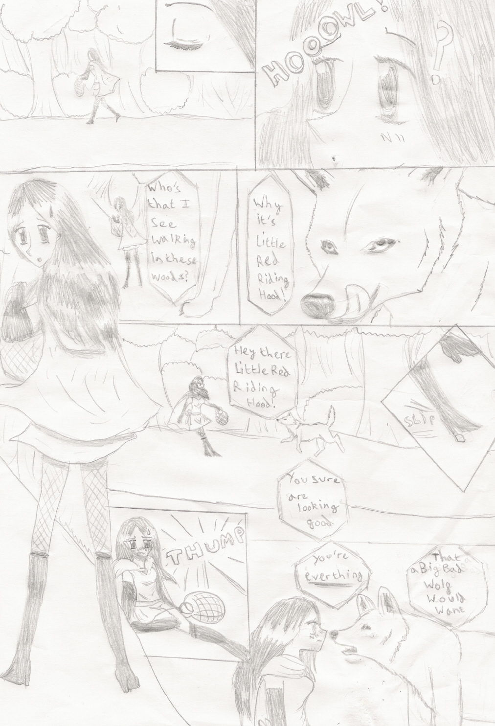 Red Riding Hood Page 1 Kiba meets me by LunaWolf