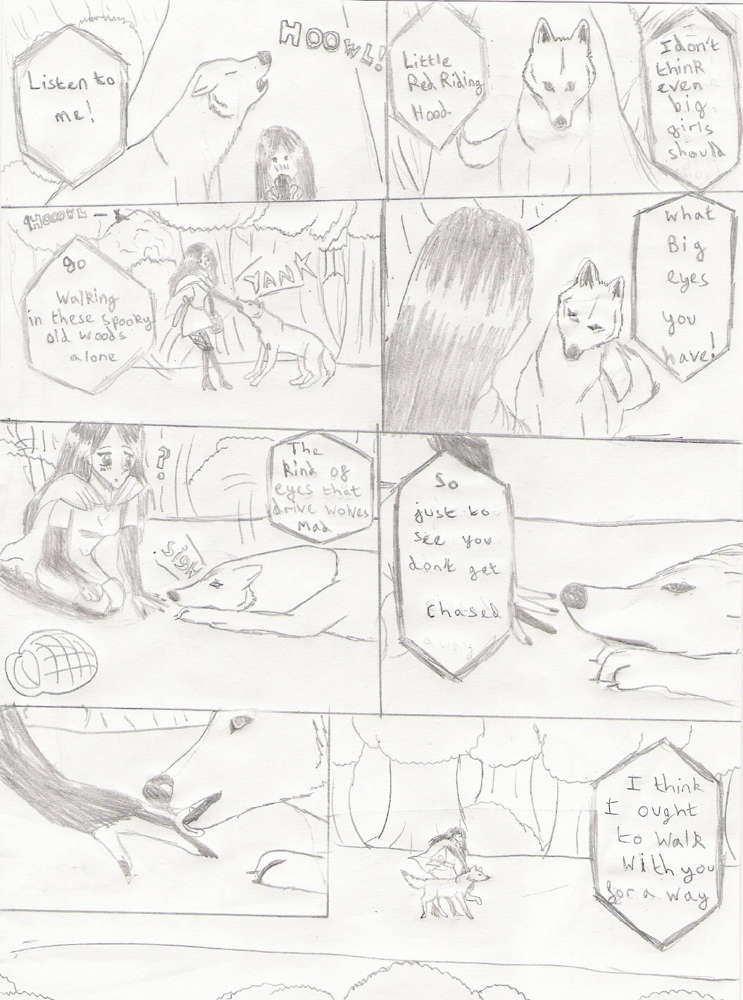 Little Red Riding Hood Pg2 Travelling by LunaWolf
