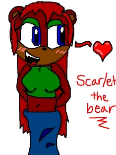 Scarlet the Bear (MS PAINT) by Luna_the_Hedgehog