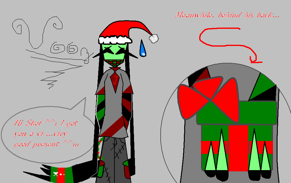 Christmas Series #1 Jakes "vi-....viry good gift"/KIRRIS CONTEST ENTR Y by Lurking_Shadow_Creature