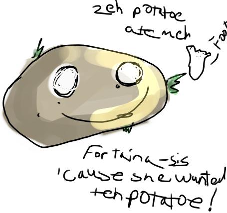 Teh Potatoe Thing~! by Lusha