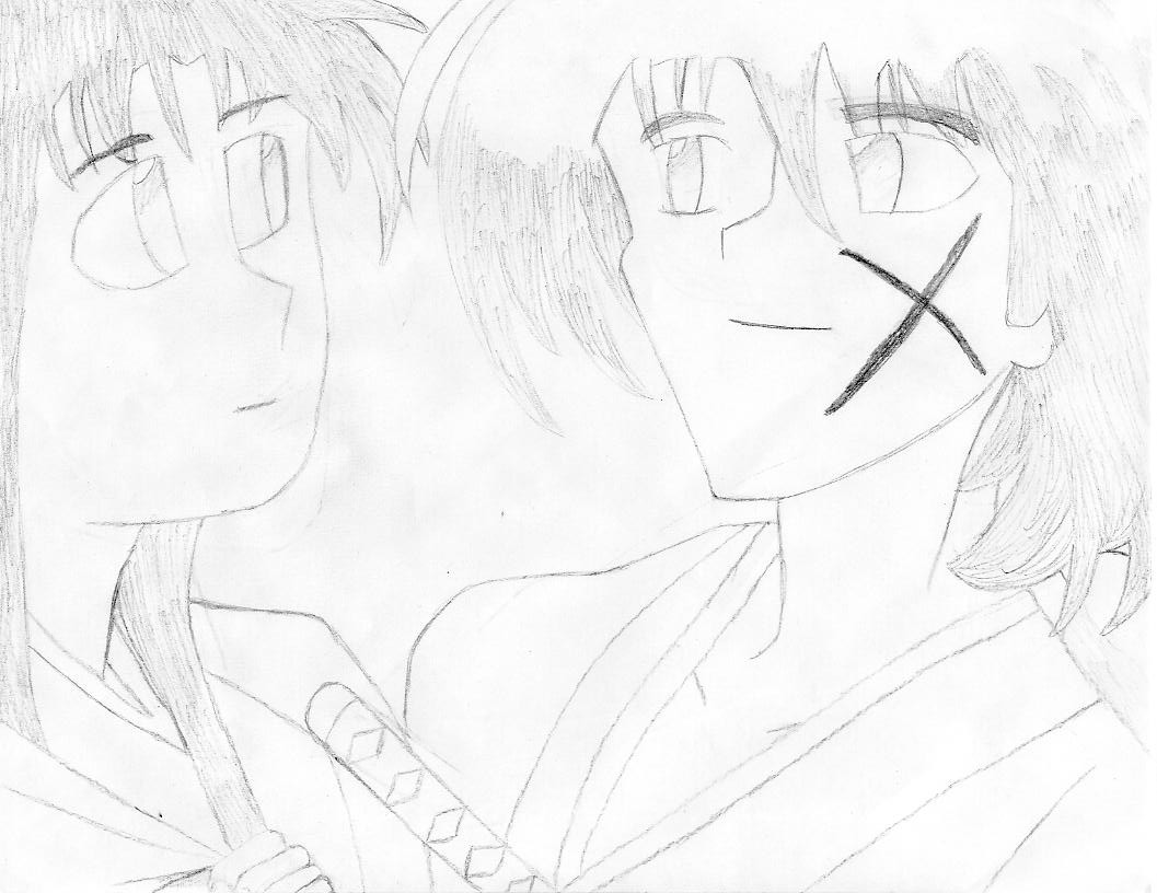 Kenshin and Kaoru by LyokoKenshin