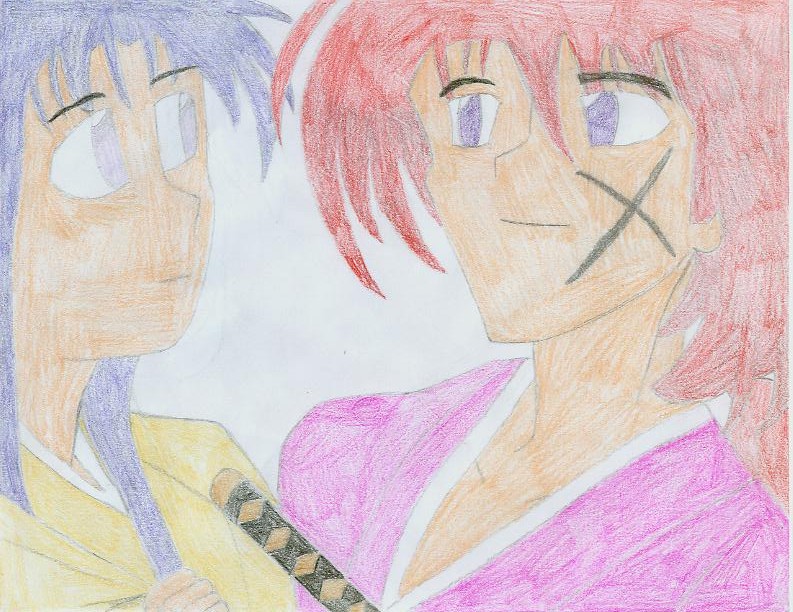 Kenshin and Kaoru In Color by LyokoKenshin