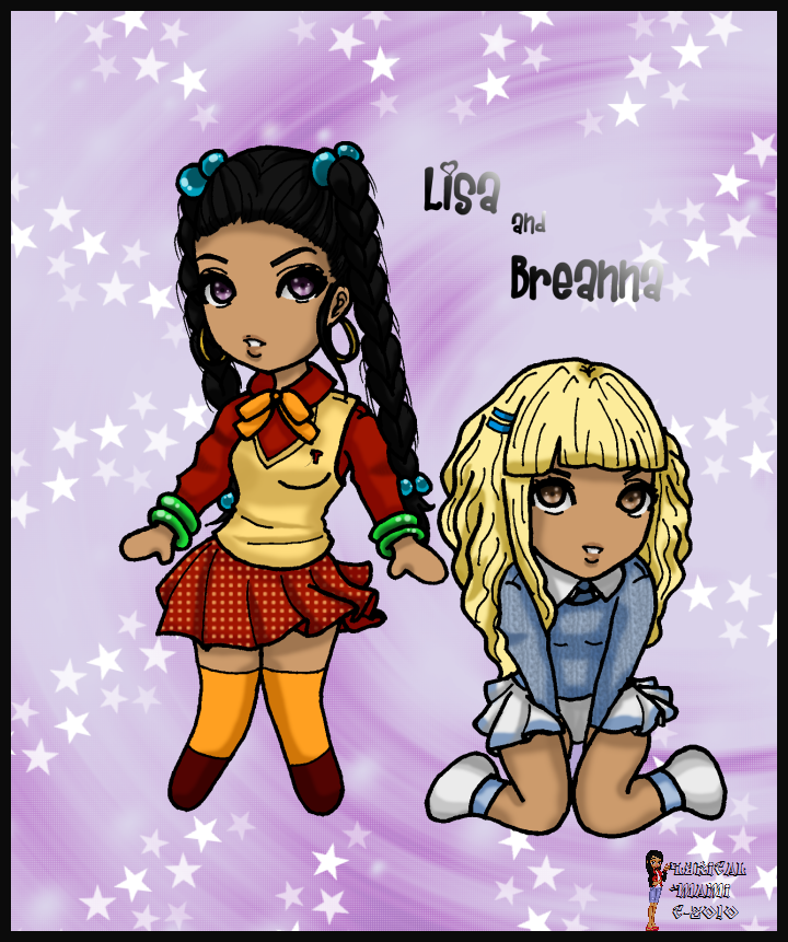 Lisa and Breanna Chibis by LyricalMami