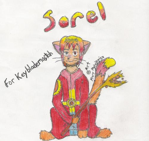 Art Trade with Keyblademastah:  Sorel Kitty by Lysergs_Kitty