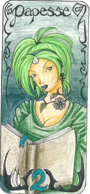 Tarot - 2 - The High Priestess by Lyxy