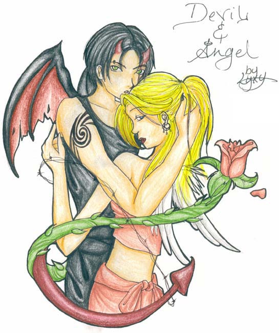 Devil and Angel love by Lyxy