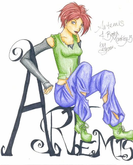 Request BakaMonkey_13 - Artemis by Lyxy