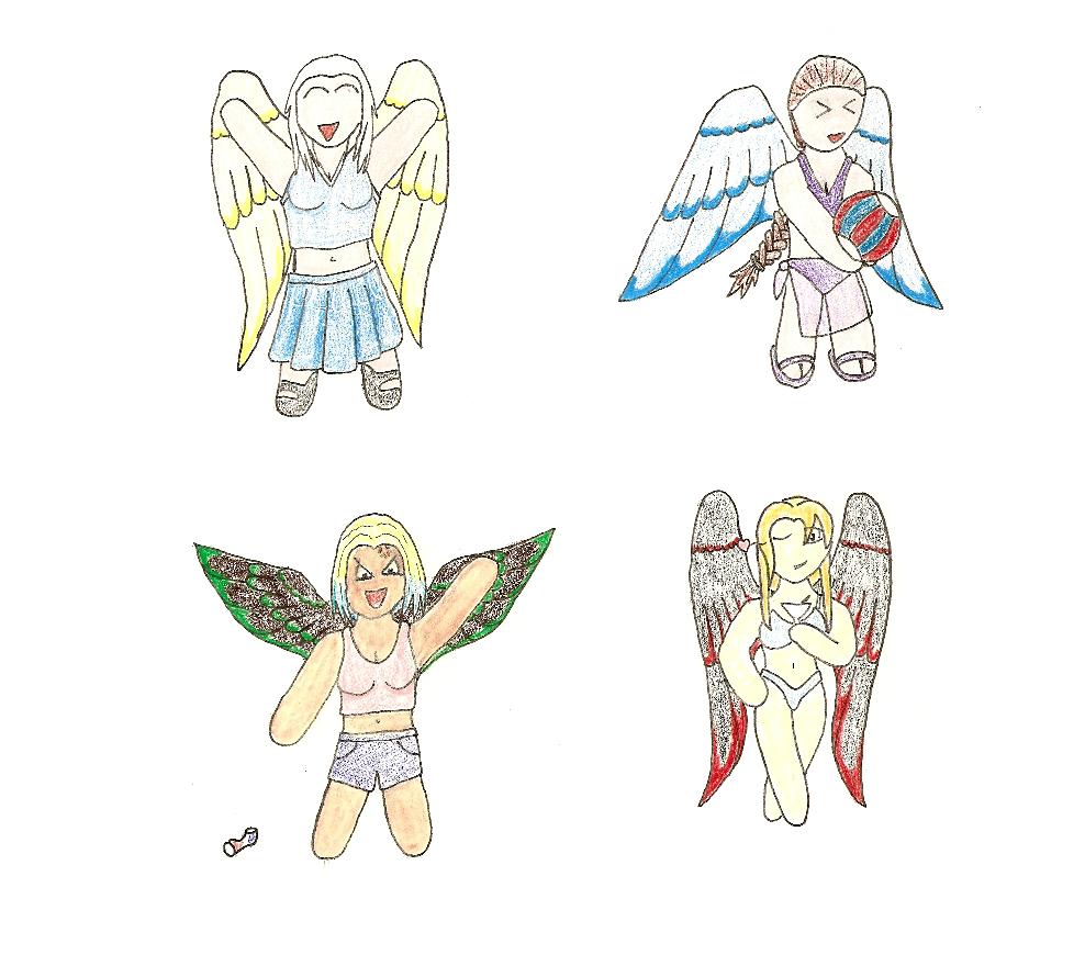 Chibi Angels by l33tr34d3r