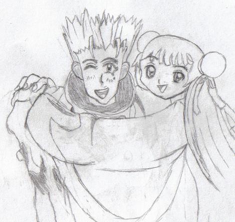 "Vash and Meilin" (requested by MeiRae44) by ladiedragon74