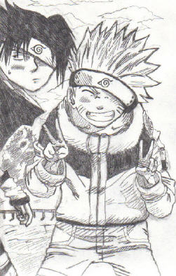 Naruto and Sasuke by lady_chimera25