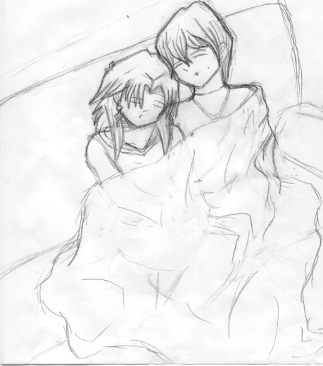 kaiba and malik...sleeping on the couch by lady_saturun