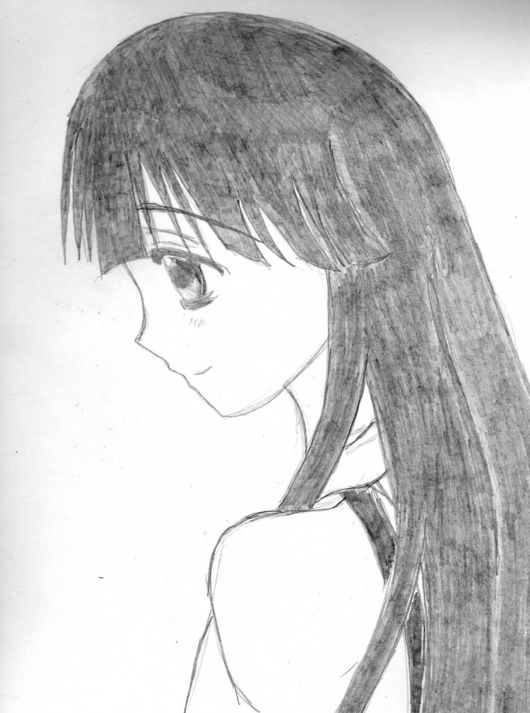Rika Furude sketch by ladychaos
