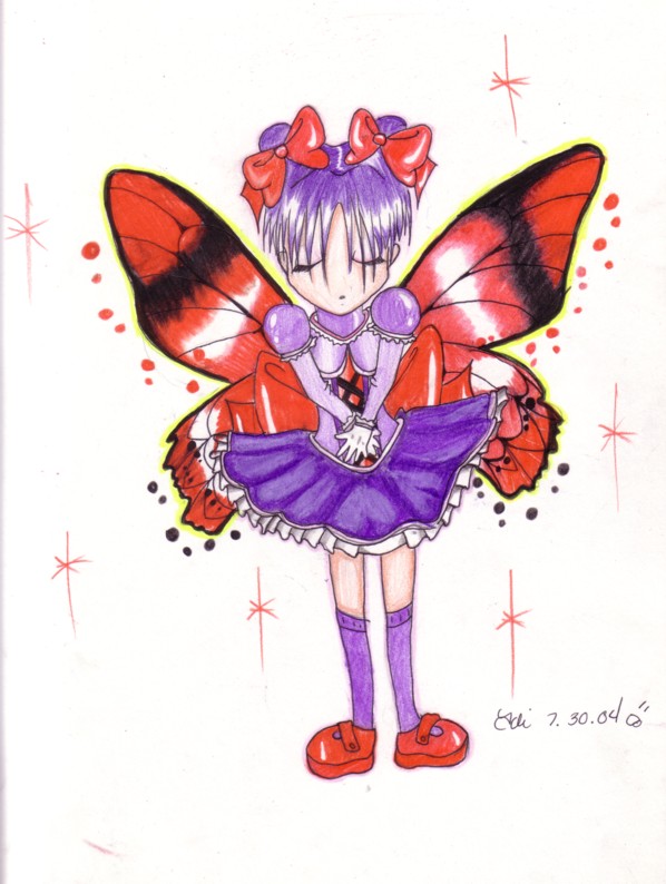 Butterfly Girl(really pretty) by layzie_jammies