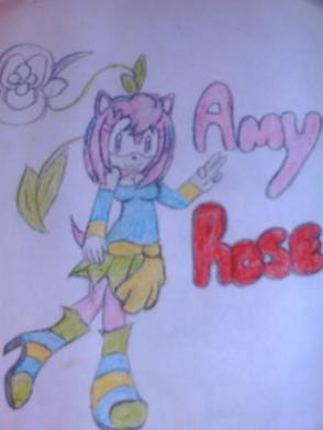 Amy in her colorfull outfit by lazertails