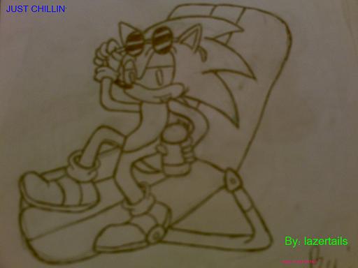 Sonic chillin by lazertails