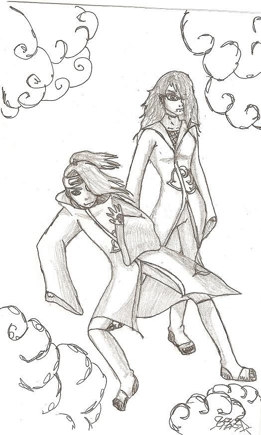 Me and Deidara by leatherface2