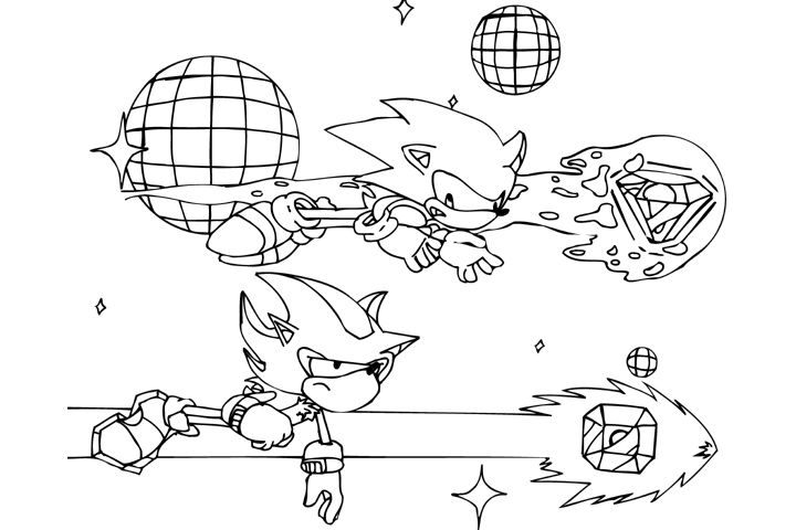 Shadow and Sonic Emerald Chase by legend20x