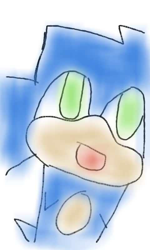 sonic doodle by liftytheraccoon
