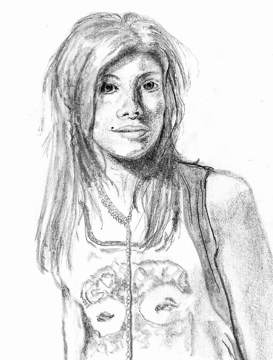 A rather unsuccessful attempt at drawing Alyson Michalka by liggybird