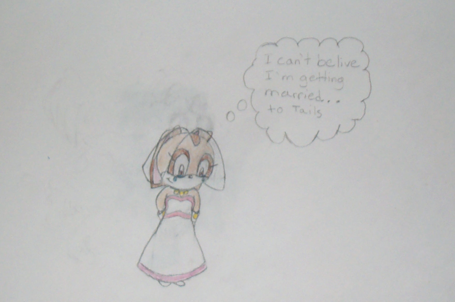 Cream thinking about marrying tails by lil_amy_rose