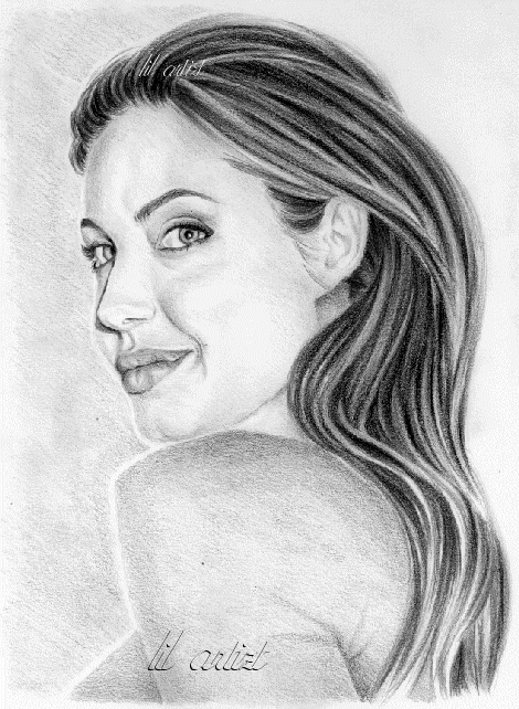 Angelina Jolie (smile) by lil_artizt