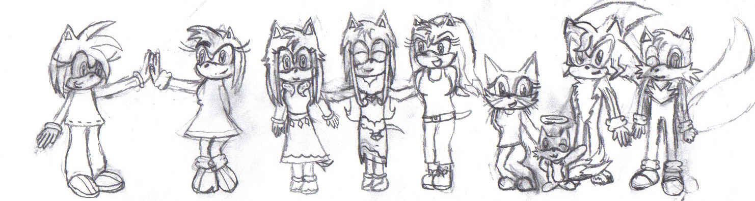 sketch of my Friends by lilshadowlover642